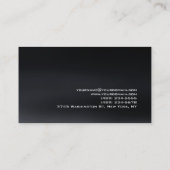 Carte De Visite Salon de la liste des cheveux noir gris rouge (Dos)