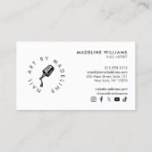 Carte De Visite Salon de l'artiste du logo polonais Creative Driat (Dos)