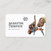 Carte De Visite Salon de manucure africain américain de Los Angele (Devant)