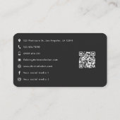 Carte De Visite Salon de manucure africain américain de Los Angele (Dos)