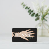 Carte De Visite Salon de manucure de l'artiste de la glamour des p (Debout devant)