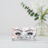 Carte De Visite Salon de maquillage Argent Beauté Lashes & Brop Ar (Debout devant)