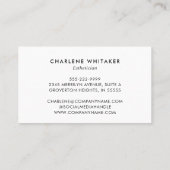 Carte De Visite Salon de maquillage de beauté Votre logo Maquillag (Dos)