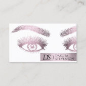 Carte De Visite Salon de maquillage | Dusty Rose Shimmer (Devant)