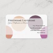 Carte De Visite Salon de maquillage et beauté Rendez-vous pour ser (Dos)