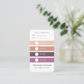 Carte De Visite Salon de maquillage et beauté Rendez-vous pour ser (Debout devant)