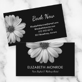 Carte De Visite Salon de maquillage noir et blanc