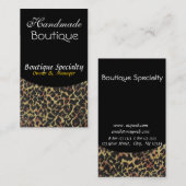 Carte De Visite Salon de maquillage Poster de animal Wild Cougar (Devant / Derrière)