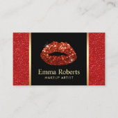 Carte De Visite Salon de maquillage Red Lips (Devant)