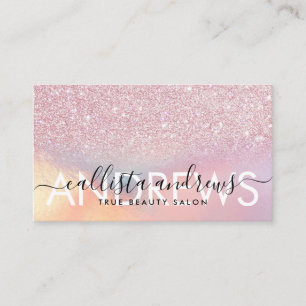 Carte De Visite Salon de maquillage tendance Pink Ombre