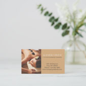 Carte De Visite Salon de massage SPA de beauté Acupression Hot Sto (Debout devant)