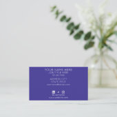 Carte De Visite Salon de Nuit Coloré (Debout devant)
