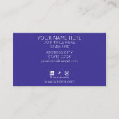 Carte De Visite Salon de Nuit Coloré (Devant)