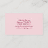 Carte De Visite Salon de ongles de beauté manucure tendance (Dos)