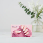 Carte De Visite Salon de ongles de beauté manucure tendance (Debout devant)