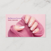 Carte De Visite Salon de ongles de beauté manucure tendance (Devant)