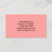 Carte De Visite Salon de ongles de beauté manucure tendance (Dos)