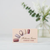 Carte De Visite salon de ongles manucure moderne et élégant (Debout devant)