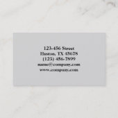 Carte De Visite salon de ongles manucure moderne et élégant (Dos)