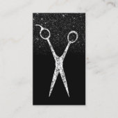 Carte De Visite Salon de Parties scintillant noir Sparkling Scisso (Devant)