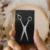 Carte De Visite Salon de Parties scintillant noir Sparkling Scisso