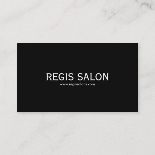 Carte De Visite SALON de REGIS, www.regissalons.com (Devant)