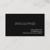 Carte De Visite Salon de Sourcils & Cils (Dos)