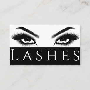 Carte De Visite Salon de Sourcils et Cils avec Extensions de Cils