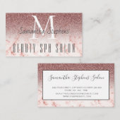 Carte De Visite Salon de SPA de cheveux brillant et brillant (Devant / Derrière)