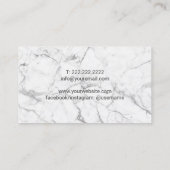 Carte De Visite Salon de Spa moderne Turquoise & Gold Mandala (Dos)