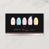 Carte De Visite Salon de technicien en ongle Parties scintillant G (Devant)