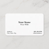 Carte De Visite Salon de thé / Boutique (Dos)