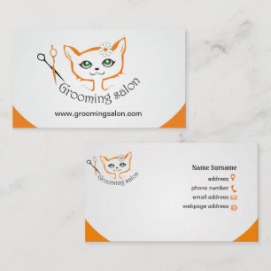 carte de visite Salon de toilettage pour chats et 
