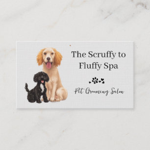 Carte De Visite Salon de toilettage pour chiens Soins pour animaux