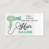 Carte De Visite Salon des cheveux (Dos)