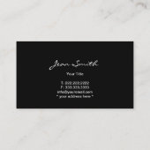 Carte De Visite Salon des cheveux Ciseau coiffeur dans l'obscurité (Dos)