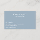 Carte De Visite Salon des cheveux Coiffeuse ciseaux modernes Dusty (Dos)