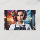 Carte De Visite Salon des cheveux Stylo (Dos)