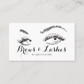 Carte De Visite Salon des extensions Eyebrows et Eyelash (Devant)