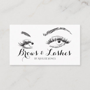 Carte De Visite Salon des extensions Eyebrows et Eyelash