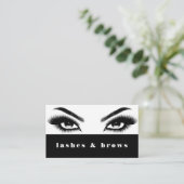 Carte De Visite Salon des extensions Lash Brows & Lashes (Debout devant)