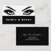 Carte De Visite Salon des extensions Lash Brows & Lashes (Devant / Derrière)