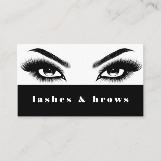 Carte De Visite Salon des extensions Lash Brows & Lashes (Devant)