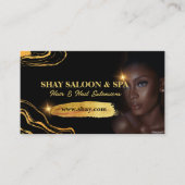 Carte De Visite Salon des ongles de cheveux Spa Lux (Devant)