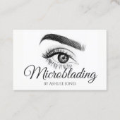 Carte De Visite Salon des sourcils et cils microblading (Devant)