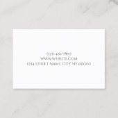 Carte De Visite Salon des sourcils et cils microblading (Dos)