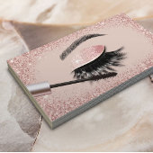Carte De Visite Salon d'extension Eyelash Parties scintillant or R