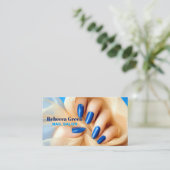 Carte De Visite Salon d'ongles de beauté moderne manicuriste (Debout devant)