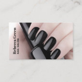 Carte De Visite Salon d'ongles de beauté moderne manicuriste (Devant)