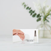 Carte De Visite Salon d'ongles de beauté moderne manicuriste (Debout devant)